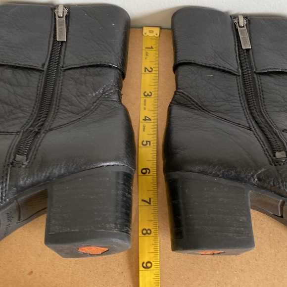 Harley Davidson Boots. Size 7.5. Black with Logo Details - Picture 9 of 11